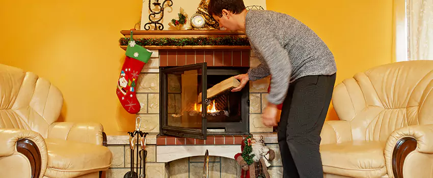Rusted Metal Fireplace Restoration in Pooler, Georgia